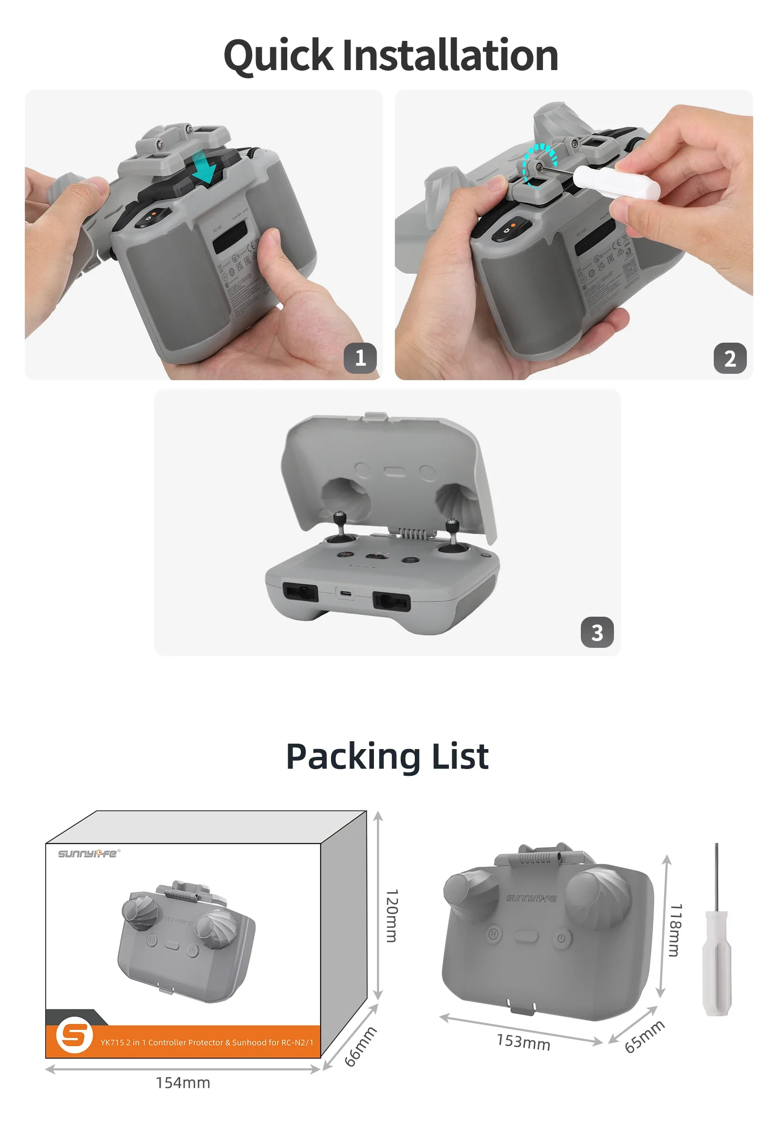 2-in-1-Controller-Schutz SunHo – Dji Drone Air 3 Bewertung und Preis