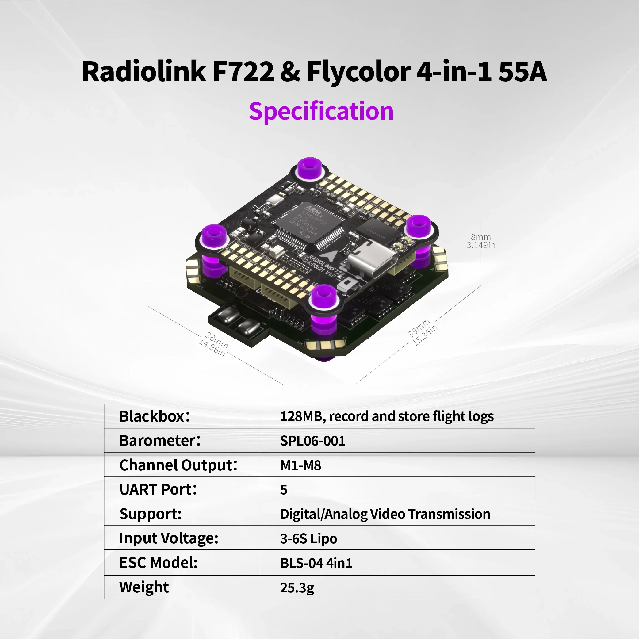 RoRusRadiolink F722 Flight Con – Betaflight Fc F7 Bewertung und Preis